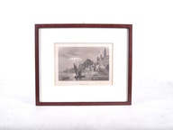 Zamek w Malborku Ramka Mahoń 17x12cm (28x24cm)