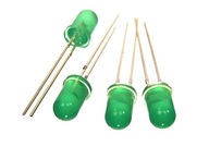 Dioda LED 5mm 200mcd zielona dyfuzyjna - 50 sztuk