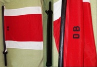 niemiecka kolejowa flaga sygnalowa torowa semafor