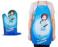 FARTUCH kuchenny RĘKAWICA kuchenna na Dzień Matki