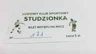 bilet LKS STUDZIONKA (woj. śląskie)