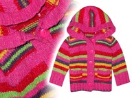 GEORGE * śliczny SWETER ROZPINANY paski ACRYLIC * 74