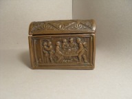 MONTE CARLO SZKATUŁKA SKRZYNECZKA XIX WIEK BRĄZ