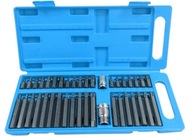 ZESTAW KLUCZY BITÓW TORX IMBUS SPLINE HEX 40SZT STAL S2 WALIZKA