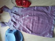 * MARCONI * SUKIENKA LETNIA ELEGANCKA FIOLETOWA_42