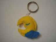 Brelok ŚPIĄCY KSIĘŻYC z filcu*