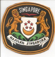 NASZYWKA Z GODŁEM SINGAPURU.