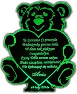 WALENTYNKI CUDOWNA PODŚWIETLANA STATUETKA MIŚ LED