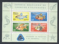 BRAZYLIA BLOK 24 CZYSTY** RYBY