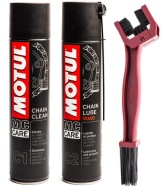 Комплект для обслуживания цепи motul c1, c2, щетка фото, цена