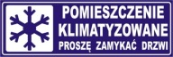 Pomiesz klimatyzowane tabliczka фото, цена