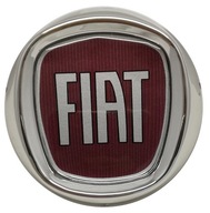 Emblemat znaczek Fiat czerwony 85mm przód tył