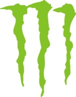 24x30cm monster pazur наклейка тюнинг разные цвета фото, цена