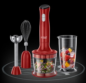 ПОРУЧНОЙ БЛЕНДЕР 3В1 500ВТ RUSSELL HOBBS 24700-56 КРАСНЫЙ