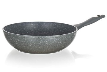 Patelnia głęboka WOK BANQUET GRANITE 28CM Grey