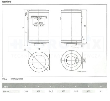 КОТЛ ВОДОНАГРЕВАТЕЛЬ 30 Л BOSCH ДАВЛЕНИЕ 30 Л