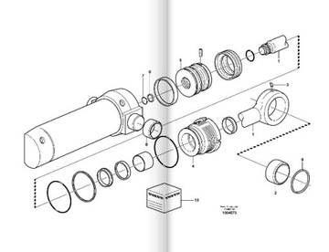 ВТУЛКА ПОВОРОТНОГО ЦИЛИНДРА задней бабки VOLVO BL71 11988255