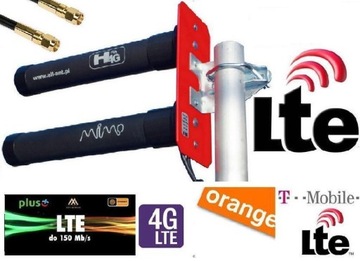 ДВОЙНАЯ АНТЕННА 4G LTE 30 дБи CRC9 TS9 SMA 2 X 10M