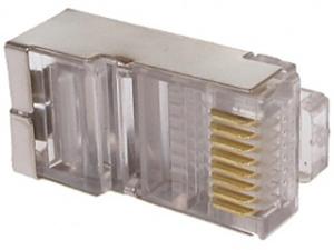 Вилка 8p8c RJ45 RJ-45 ЭКРАНИРОВАННАЯ комплект 20 шт FV(0665)