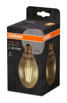 Светодиодная лампа накаливания 4,5 Вт декоративная OSRAM Vintage