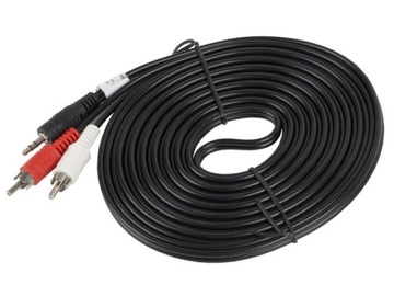 КАБЕЛЬ LB MINI JACK 3,5 мм — 2x RCA CHINCH, длина 10 м, AUX