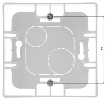 LEGRAND NILOE Коробка накладного монтажа, одинарная, белый 664798