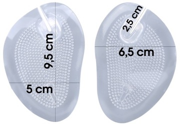 ГЕЛЕВЫЕ ПОЛУСтельки для шлепанцев, сандалий, шлепанцев, 2 шт., шт. Wbs11.