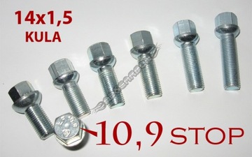 КОЛЕСНЫЕ БОЛТЫ диски 14x1,5x55 Kula LONG AUDI SEAT SKODA MERCEDES VW Golf