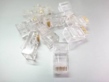 модульная сетевая вилка RJ45 8p8c 10 шт.