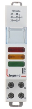 СИГНАЛЬНАЯ ЛАМПА LEGRAND 3F, 3 ЦВЕТА 412934