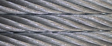 lina stalowa z hakiem HS - 11mm x 40m 8,6t 6x36