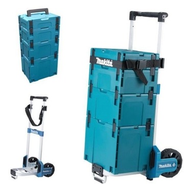 ТРАНСПОРТНАЯ ТЕЛЕЖКА MAKITA MAKPAC TR00000001 + 4 ЧЕМОДАНА