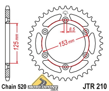 Комплект привода Honda CRF 450 02-03 DiD X-RING!