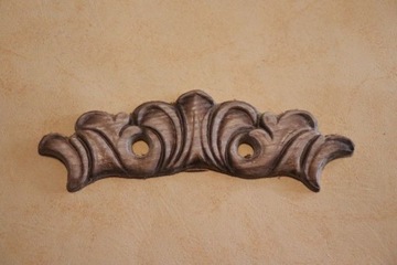 Dekor 14x4cm, aplikacja, sztukateria - D122