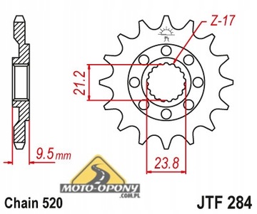 Передняя звездочка Honda CR 250 CR250 — 13 зубьев