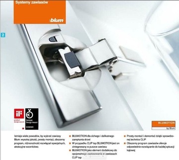 Петля верхняя с утопленным зажимом BLUM blumotion 71B3750