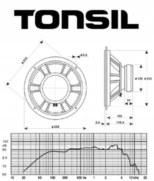 НЧ-динамик TONSIL GDN 25/40/3 8 Ом