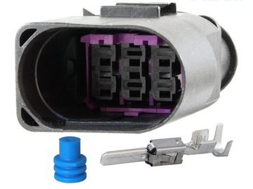 фото thumb №1, 1j0973833 разъём 6 pin соединитель штекер лямбда-зонд