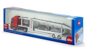 SIKU 3934 ГРУЗОВИК ДЛЯ ПЕРЕВОЗКИ АВТОМОБИЛЕЙ + 2 АВТОМОБИЛЯ 1:50