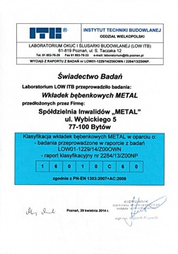 wkładka Metal klasa A 41/46 system jednego klucza