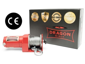 2000-фунтовая ЛЕБЕДКА DRAGON WINCH, 12 В, ЭЛЕКТРИЧЕСКАЯ КАБЕЛЬНАЯ ЛЕБЕДКА для четырехплугового плуга