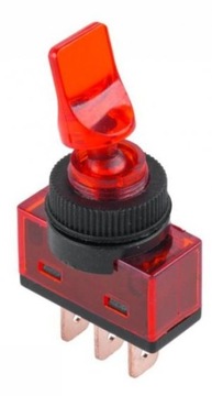 Выключатель с подсветкой LOLLICAK 12V RED (0343)