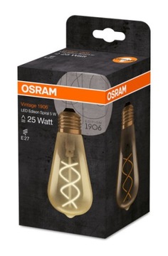 Светодиодная лампа 5W 25W Декоративная OSRAM Vintage EDISON