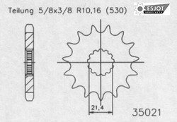 Suzuki GSF 600 Bandit 00-04 привод ORING ESJOT