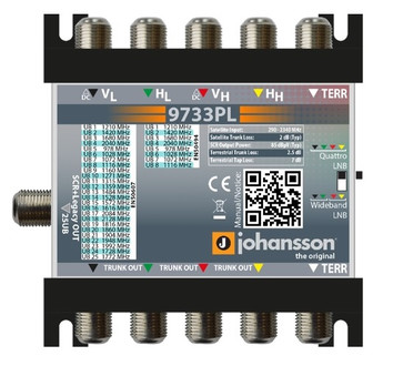 Мультипереключатель Unicable II 5/1 Johansson 9733PL 1 SCR