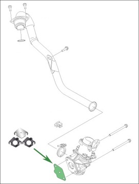 Заглушка EGR SUZUKI SX4 1.6DDiS TOYOTA AYGO 1.4HDi