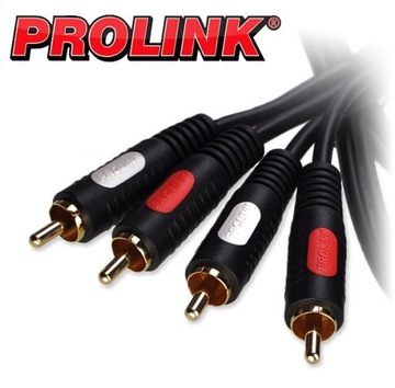 КАБЕЛЬ 2 RCA — 2 x RCA АУДИО CINCH GOLD PROLINK CLASSIC CL427 5 м