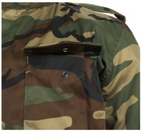 МУЖСКАЯ ЗИМНЯЯ ВОЕННАЯ КУРТКА-ПАРКА M65 MIL-TEC FIELDJACKET 2-в-1, камуфляж «Woodland», размер XL