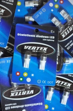 СВЕТОДИОДНЫЕ ЛАМПОЧКИ СВЕТОДИОДНЫЕ СТОЯНОЧНЫЕ ФОНАРИ LED T10 VERTEX