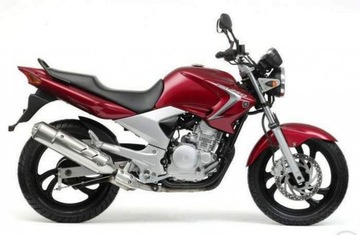 Наклейки FOOQS на мотоцикл YAMAHA YBR-250 2013 RED